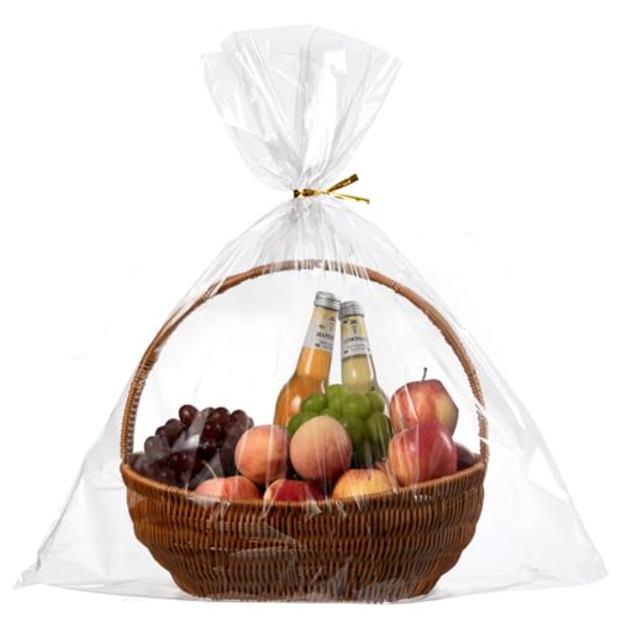 Cellophane Wrap Clear - 20 шт. прозрачных целлофановых пакетов, 24x30