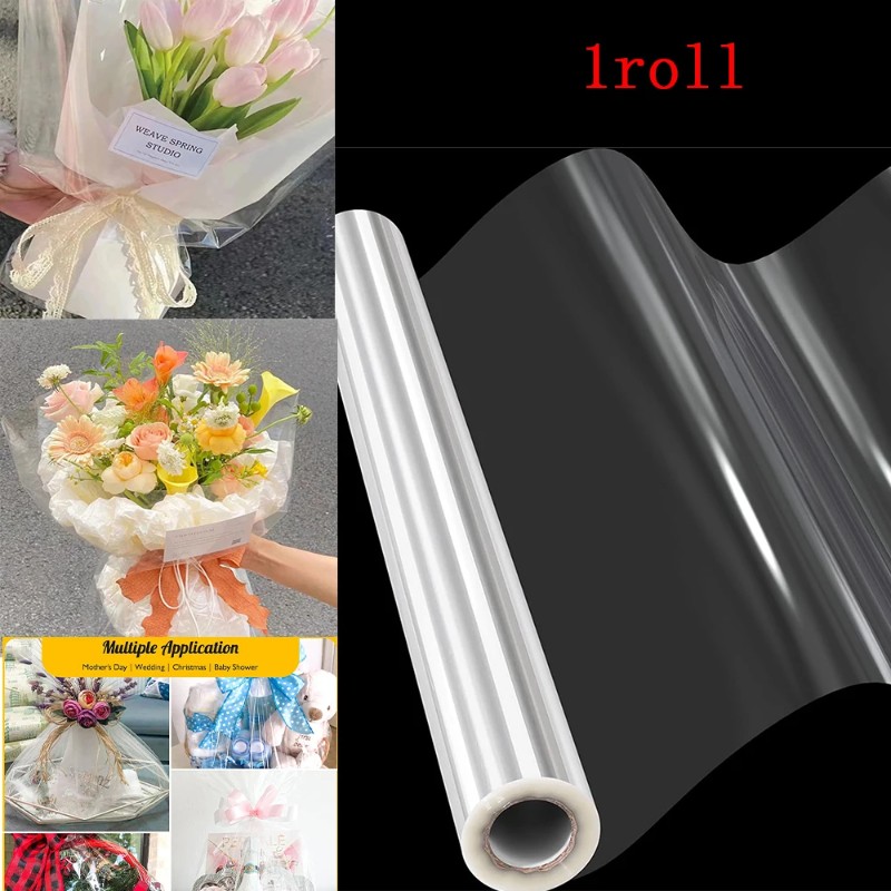 Рулон прозрачной целлофановой  – обзор и цена Cellophane Wrap Clear
