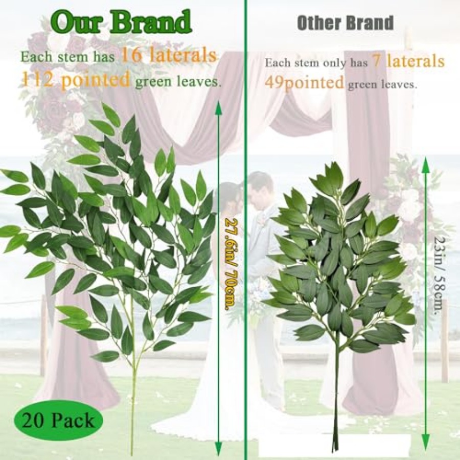 Искусственные итальянские ветк – обзор и цена Ruscus Stem Faux
